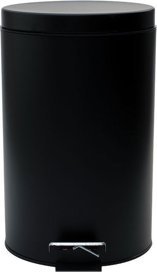 Χαρτοδοχειο Μπανιου Classic Soft Close 12lt Ματ Μαυρο