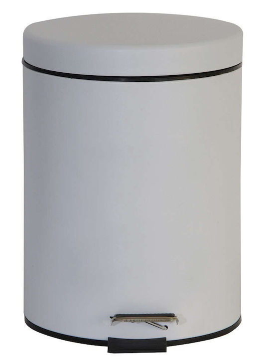 Bathroom Trash Can Classic Soft Close 5L Matte White
