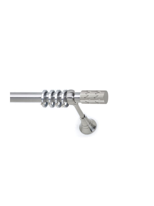 Anartisi Metallic Curtain Pole S22 Single Φ25mm 200cm Nickel Satin