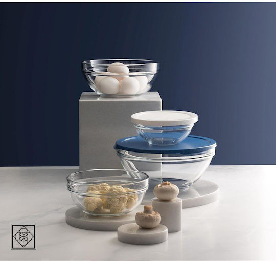 Pasabahce Serving Bowl Round Glass Transparent with Diameter 9cm