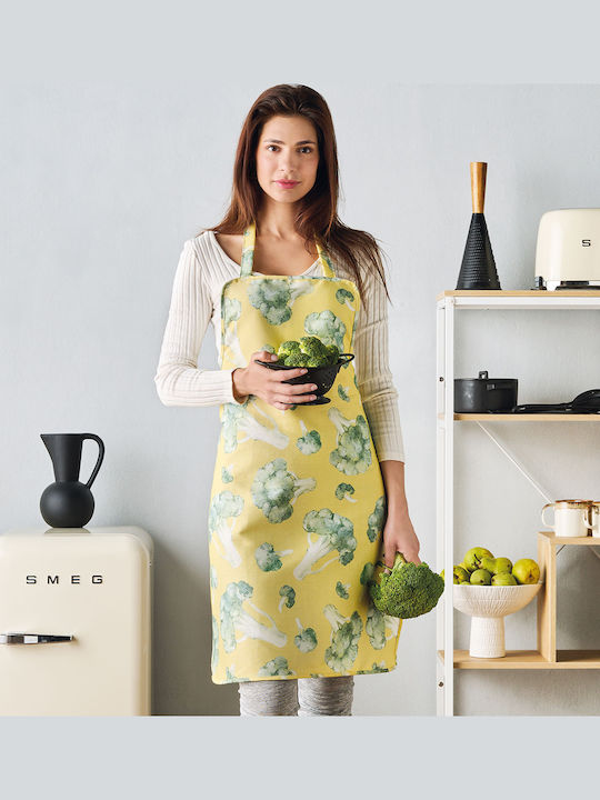 Kentia Brokkoli Apron Yellow 83x62cm