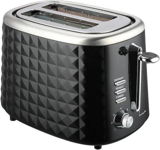 Fram Fram FTP-850BK Prăjitor de pâine 2 sloturi 850W Negru