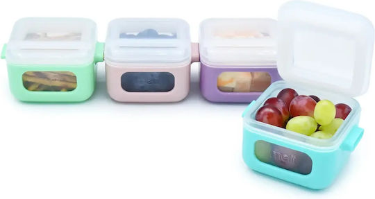 Melii Plastik Kinder Lebensmittelbehälter Mehrfarbig