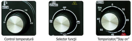 Albatros Electric Countertop Oven 45lt with Hot Air Function and No Burners