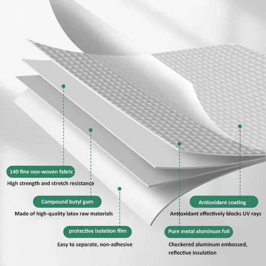 Aluminum Adhesive Tape White 0.1m