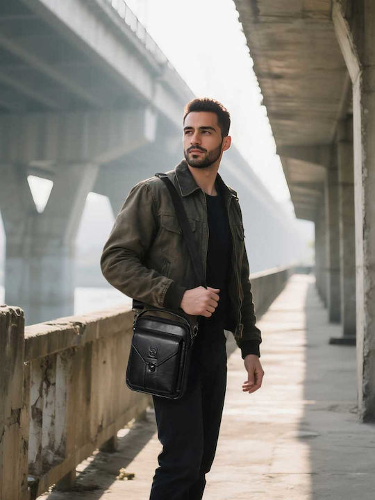 Leather Men's Bag Shoulder / Crossbody Black