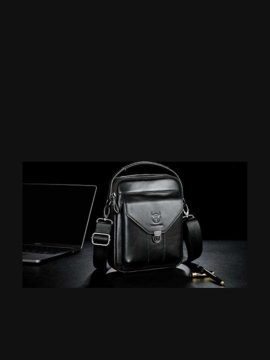 Leather Men's Bag Shoulder / Crossbody Black