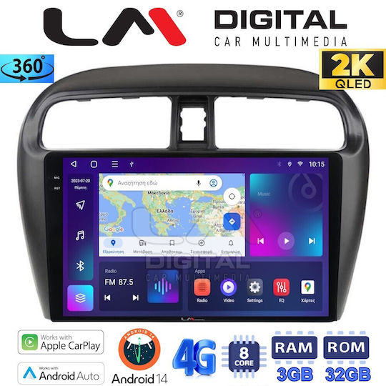 LM Digital Auto-Audiosystem für Mitsubishi Raumstern 2013 (Bluetooth/USB/WiFi/GPS/Apple-Carplay/Android-Auto)