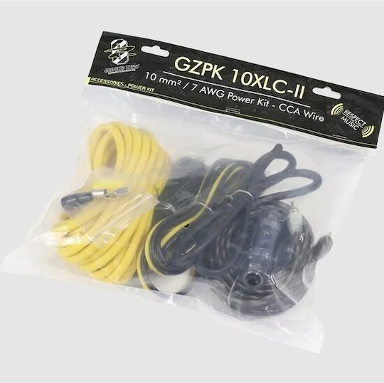 Car Speaker Cable Set Gzpk 10 Mm² 7 Awg Cca 60 A Mini-anl 10xlc-ii