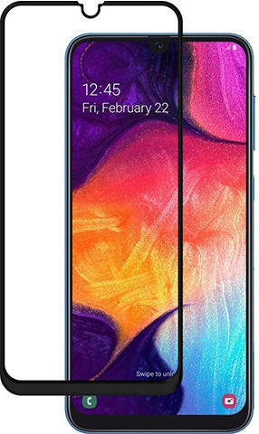 Vollkleber Vollflächig gehärtetes Glas Schwarz (Galaxy A03s)