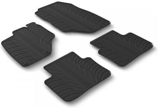 Lampa Set of Front and Rear Mats 4pcs for Peugeot 5008 5D 09/2024+ Black