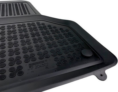 Rezaw Plast Set of Front and Rear Mats 4pcs Tray Type for Seat Leon 2014 Black