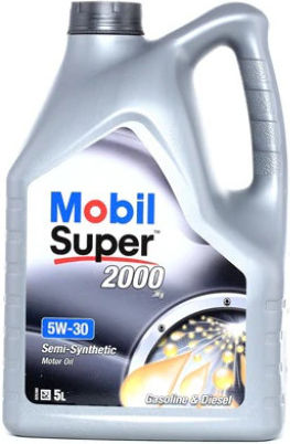 Mobil Super 2000 Синтетичен Масло за Автомобили 5W-30 5лт