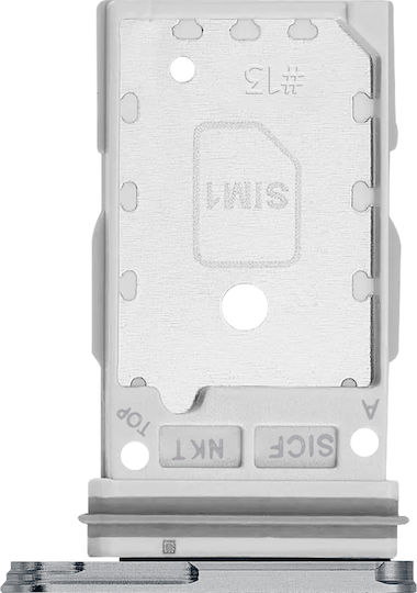 Samsung S25 5G S931/S25 Plus 5G S936 Dual SIM Card Holder Silver Original Service Pack Gh98-49874a