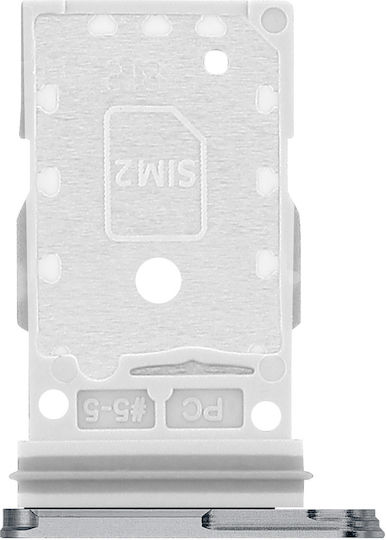 Samsung S25 5G S931/S25 Plus 5G S936 Dual SIM Card Holder Silver Original Service Pack Gh98-49874a