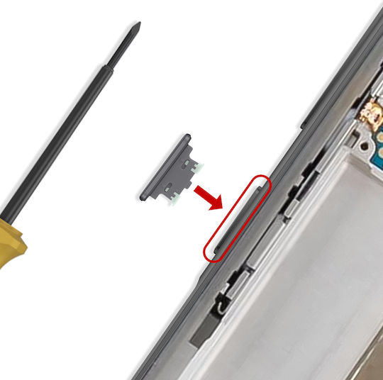 Γνήσιο Κουμπί Πλήκτρου On Off Samsung Galaxy A36 5g Gh98-50009a Μαύρο