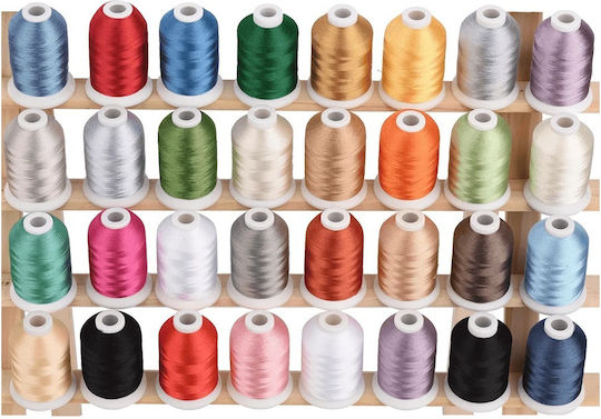 Embroidery Thread Set 32 Spools 500 M Madeira Colors 1