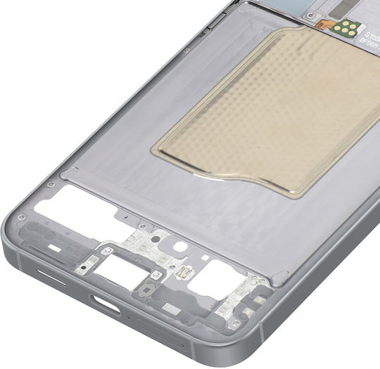 Средна Рамка Samsung Galaxy S25 S931 Сребърен Сенки