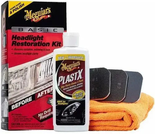 Meguiar's Basic Headlight Restoration Kit Salbe Reinigung von Autoscheinwerfern