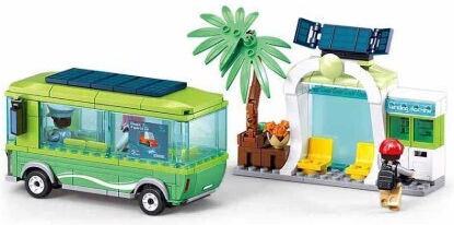 Sluban Blocks Metropolis New Electric Bus for 6 - 12 Years 262pcs