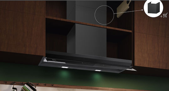 Neff Μηχανισμός Απορρόφησης 89.8cm Μαύρος με Wi-Fi