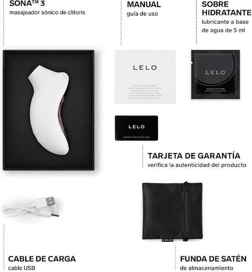 Lelo Sona 3 Clitoral Vibrator with Remote Control 11.2cm Flesh