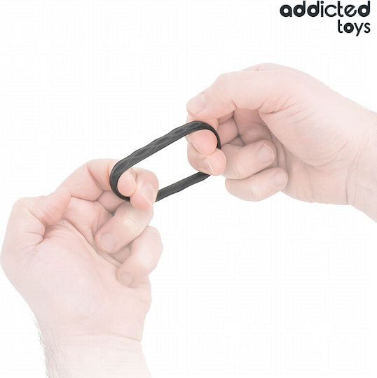 Addicted Toys Textured Cock Ring Set 4 Sizes