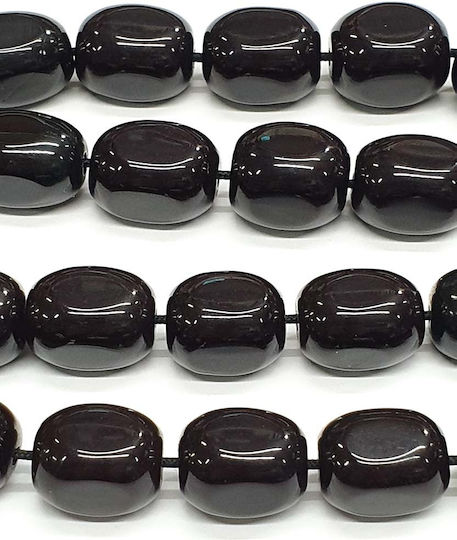 Roloi Komboloi Mastic Worry Beads with 31 Beads Black 46cm