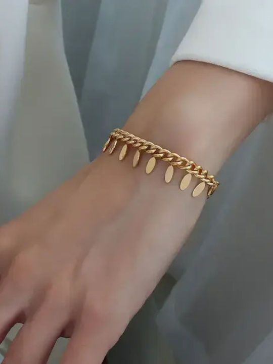 Damen Armband mit Design Mutti aus Stahl Vergoldet
