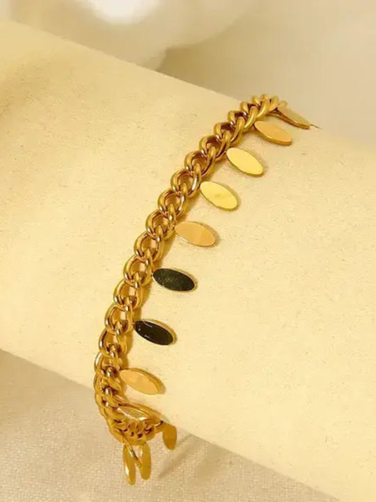 Damen Armband mit Design Mutti aus Stahl Vergoldet