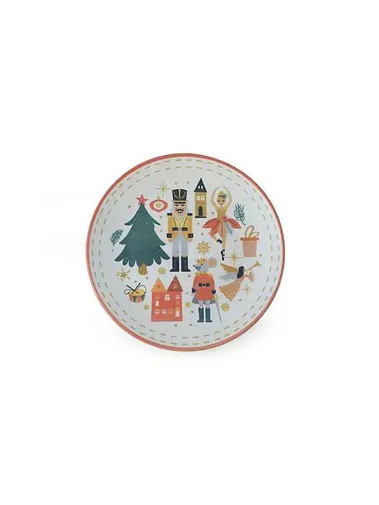Mehrfarbiges Weihnachtliches Plattenmuster Soldat – 26x26 cm