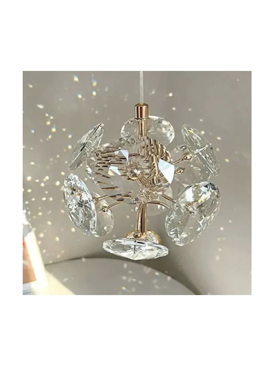 Modern Crystal Wall Lamp G9 Metal Gold Base 33cm