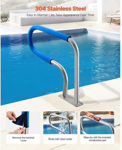 Vevor Pool Handle made of Stainless Steel 78.8x55.8cm Silver