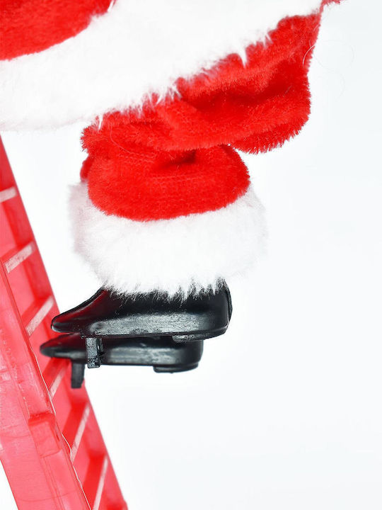 Climbing Santa Claus Red Ladder SteweHome – 80x6cm