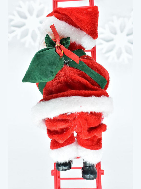 Climbing Santa Claus Red Ladder SteweHome – 80x6cm
