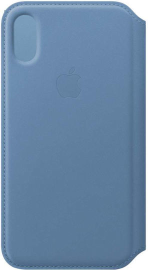 Apple Портмоне Кожа Син (iPhone X / XS)