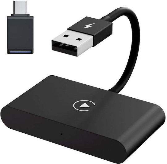 Wireless Adapter Ctht-020-2 Apple Carplay Iphone Ios 10+ Usb-type C Dongle 5g Wifi Bluetooth Automatic Connection Black