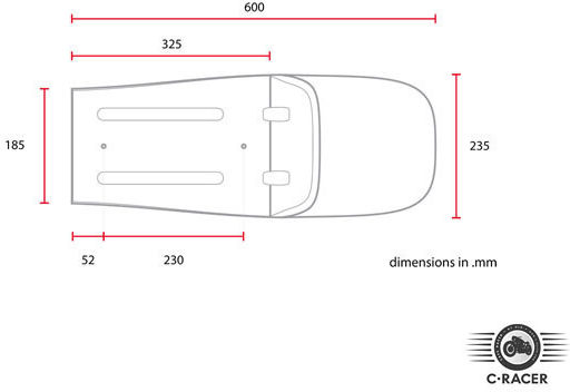 C-Racer Motorradsattel 578579