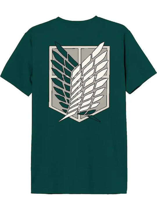 T-shirt Атака На Титан Специални Бригади Зелена Meatotits011