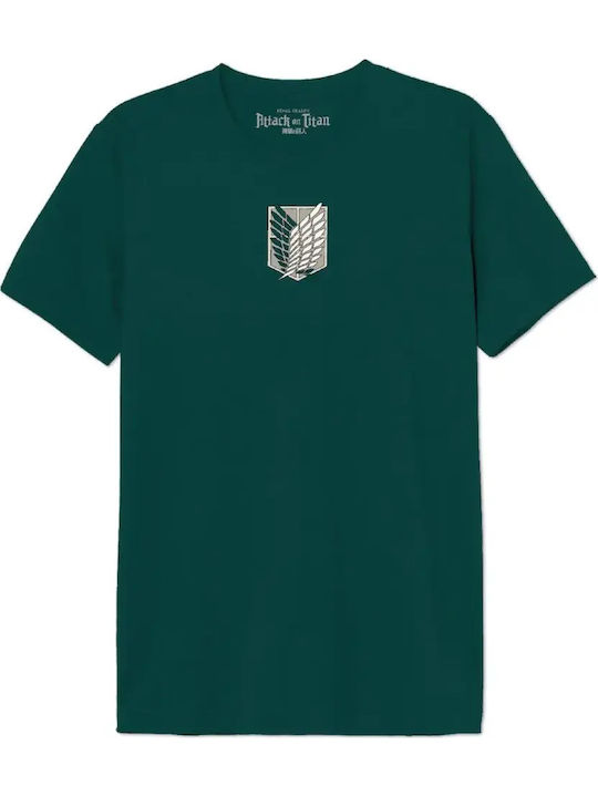 T-shirt Attack On Titan Special Brigades Green Meatotits011
