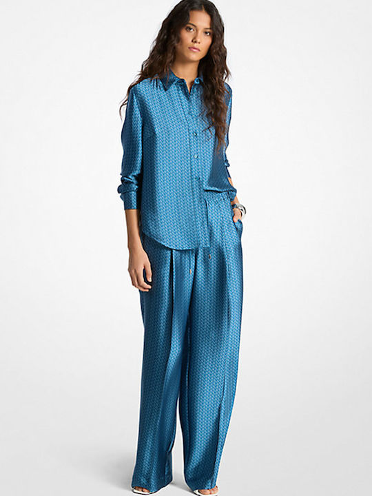 Women's Fabric Trousers Blue