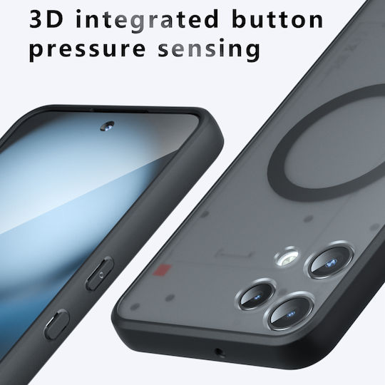 Techsuit Purefrost Umschlag Rückseite Silikon Schwarz (Nichts Phone (3a) Lite)