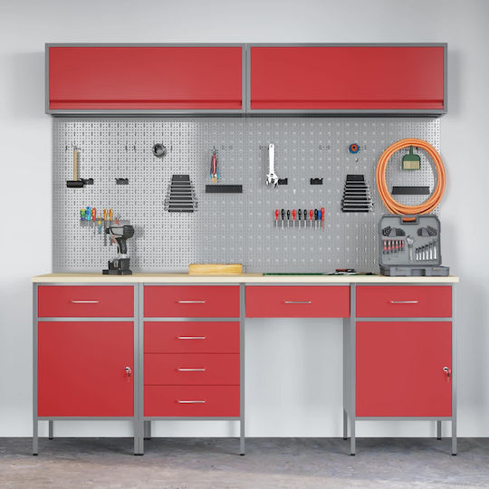 vidaXL Bank 150x55x200cm 8Stück 3321452