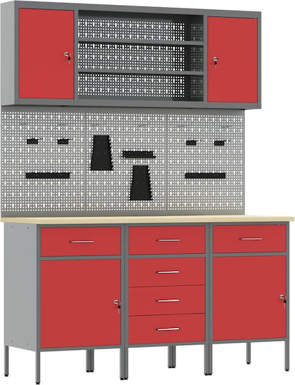 vidaXL Bench, work table, Worktable, Workbench 150x55x200cm
