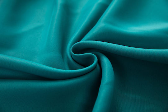 Mc Decor Blackout Curtain with Grommets Green 140x265cm