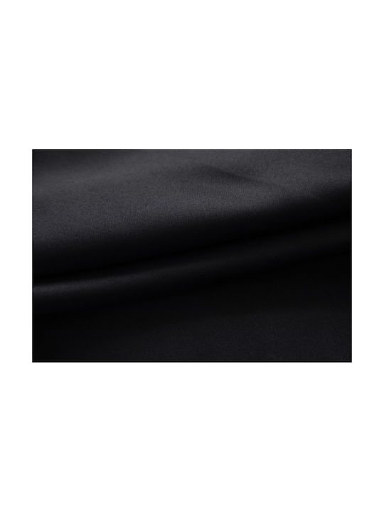 Mc Decor Κουρτίνα Συσκότισης με Τρουκς Μαύρη 140x265εκ.