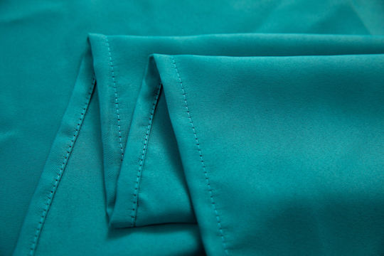 Mc Decor Blackout Curtain with Grommets Green 140x265cm