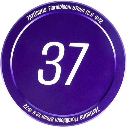 7artisans Voller Rahmen Kameraobjektiv Floral Bloom 37mm T2.9 PL Festbrennweite für Arri PL Mount Purple