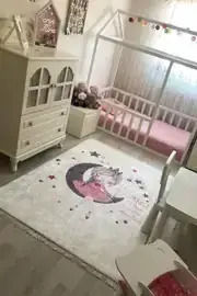 Kinderteppich Für Mädchen Rosa Design 100 X 180cm