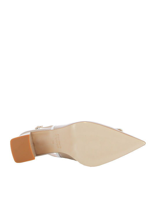 Leather Beige High Heels